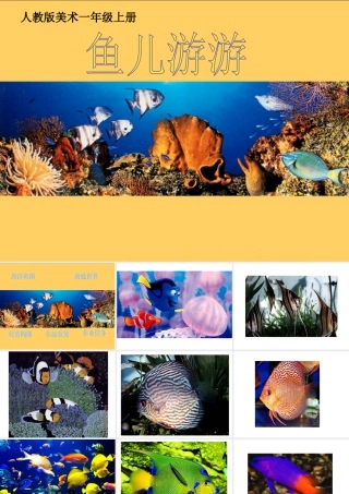 人教版一年级小学美术课件-鱼儿游游2.ppt