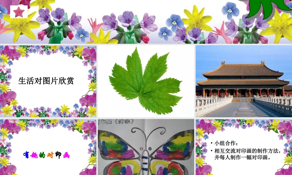 人教版二年级小学美术课件-《对印的图形》课件2.ppt