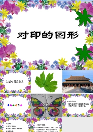 人教版二年级小学美术课件-《对印的图形》课件2.ppt