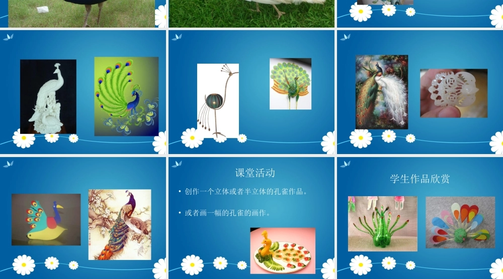 人教版二年级小学美术课件-《美丽孔雀》课件3.ppt