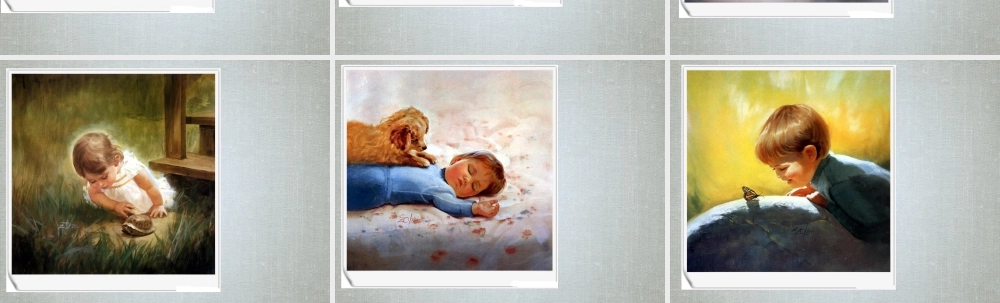 人教版二年级小学美术课件-法国著名画家 Donald Zolan 的小孩水彩画.ppt