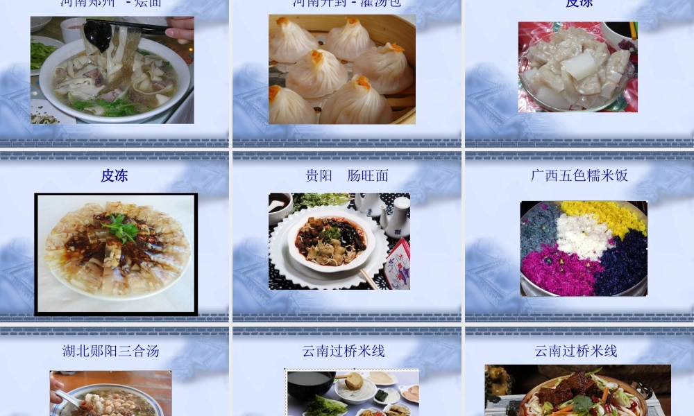 人教版二年级小学美术课件-全国各地美食.ppt