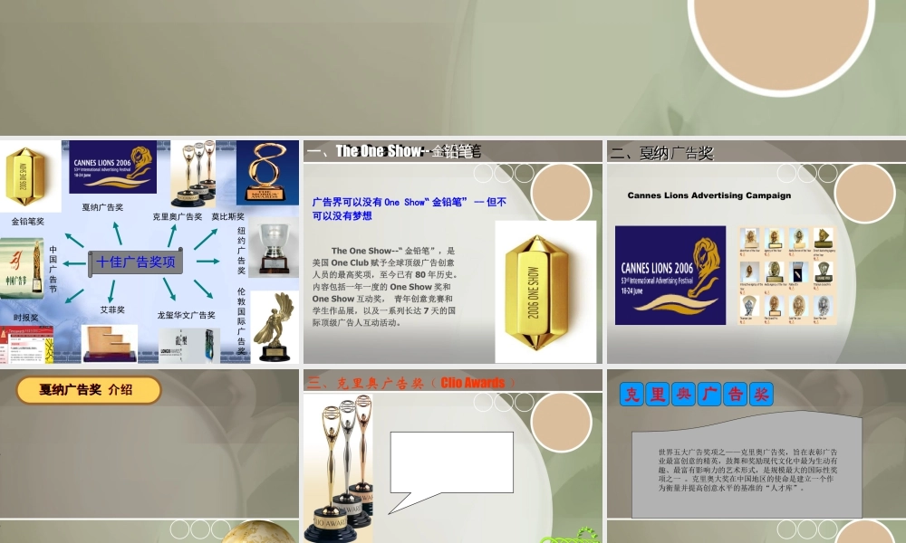 人教版二年级小学美术课件-全球十佳广告奖项.ppt