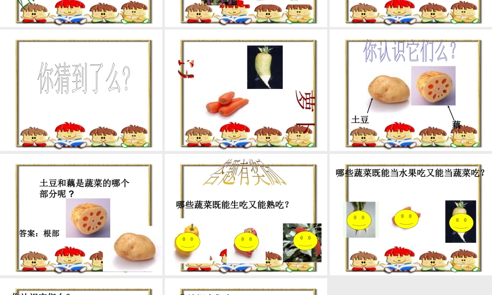 人教版二年级小学美术课件-蔬菜王国ppt.ppt