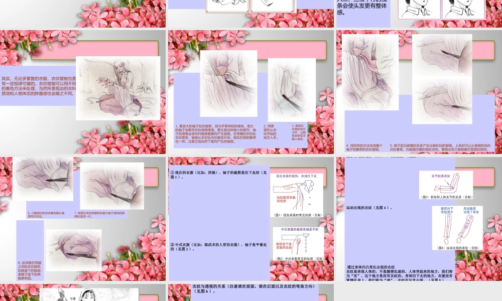 人教版二年级小学美术课件-头发衣纹基本画法.ppt