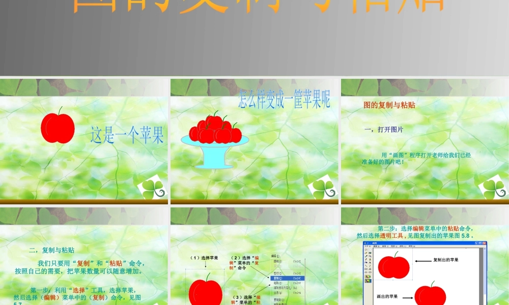 人教版二年级小学美术课件-图的复制与粘贴.ppt