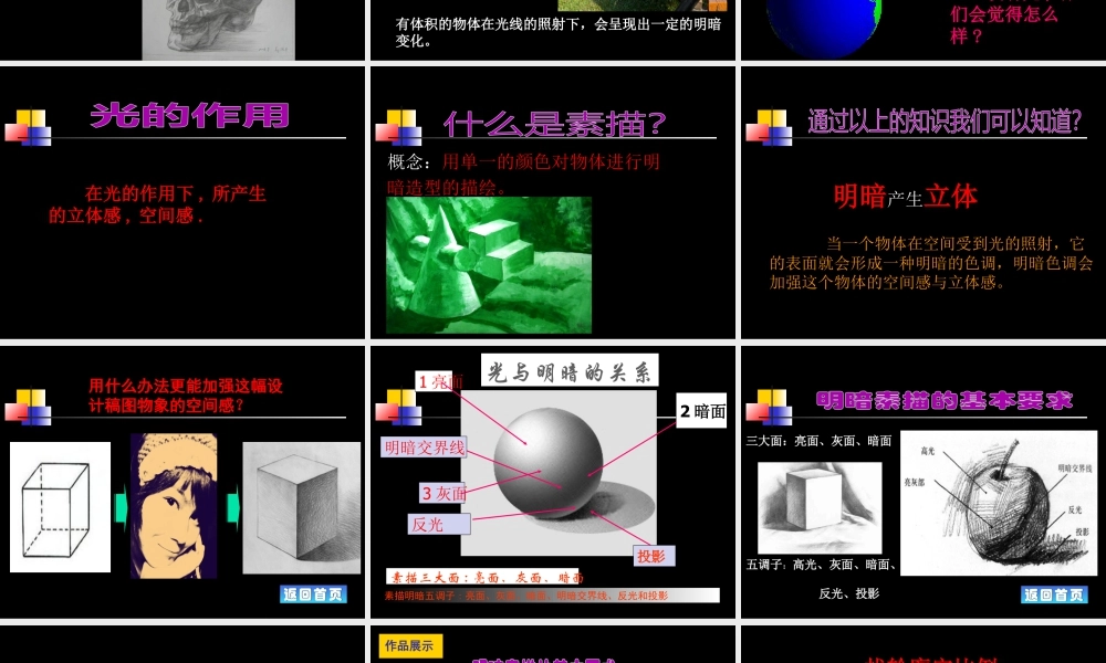 人教版六年级小学美术课件-《明暗与立体》课件02.ppt