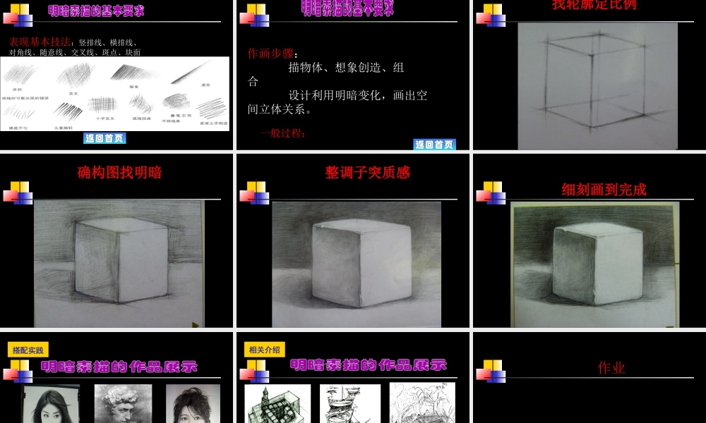 人教版六年级小学美术课件-《明暗与立体》课件02.ppt