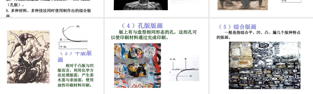 人教版六年级小学美术课件-版画.ppt