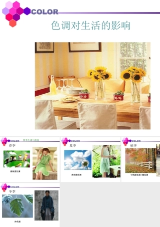 人教版六年级小学美术课件-色调对生活的影响.ppt