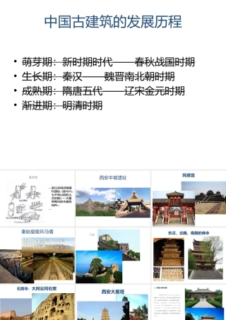 人教版六年级小学美术课件-中国古建筑的发展历程.ppt