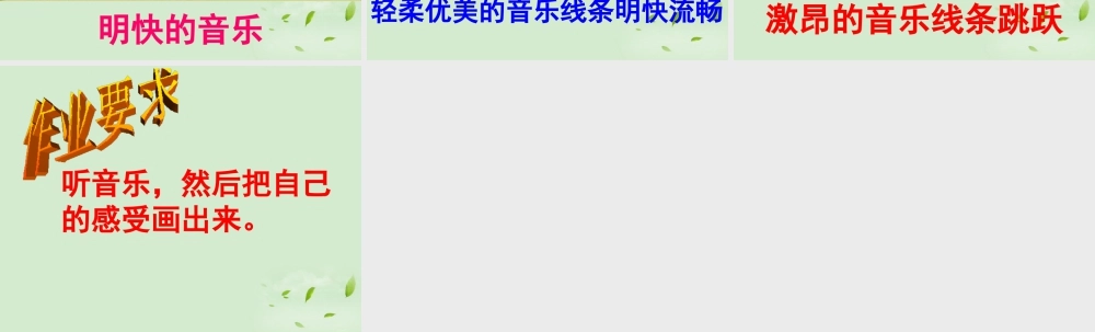 人教版三年级小学美术课件-《感受音乐》课件1.ppt