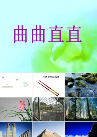 人教版三年级小学美术课件-《曲曲直直》课件.ppt