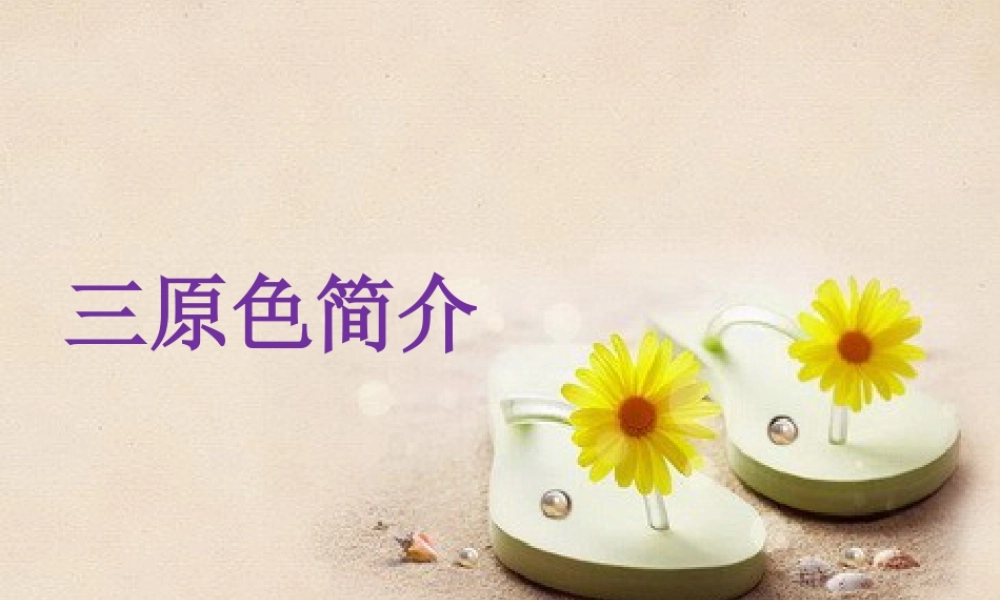 人教版三年级小学美术课件-三原色简介.ppt