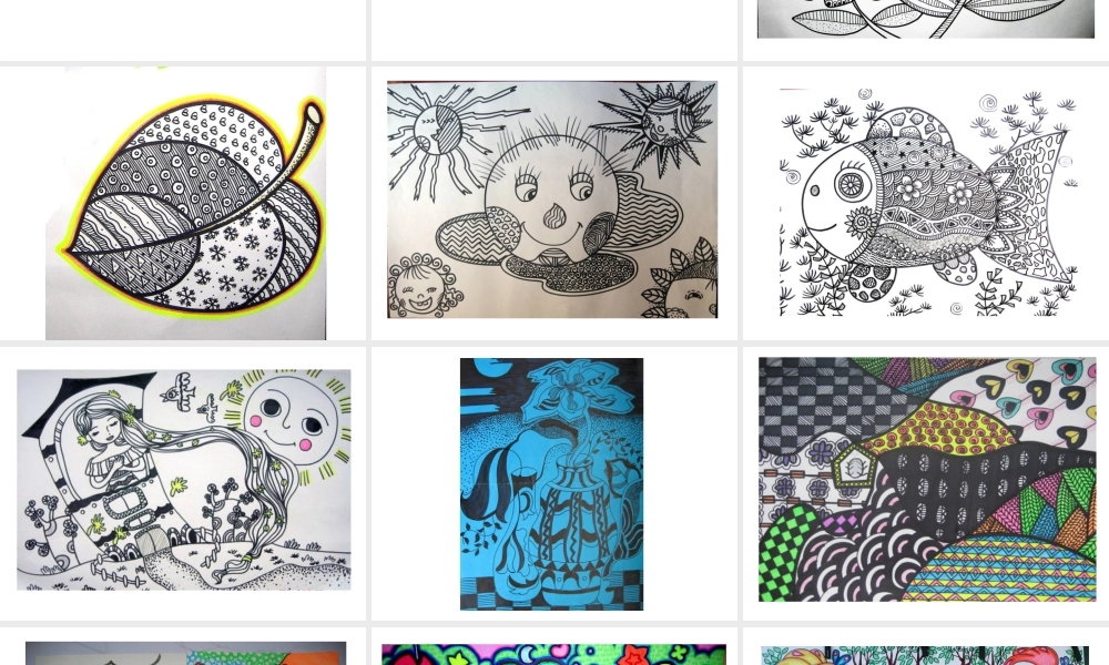 人教版三年级小学美术课件-线描画教程及作品欣赏.ppt