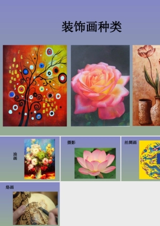 人教版三年级小学美术课件-装饰画种类.ppt