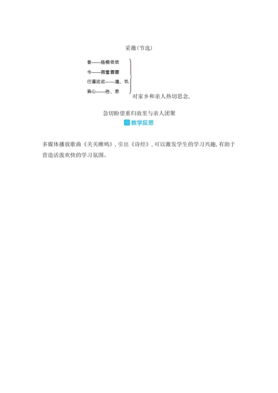 部编版语文六年级下册教案-古诗词诵读：1.采薇(节选) 人教（部编版).docx_第3页