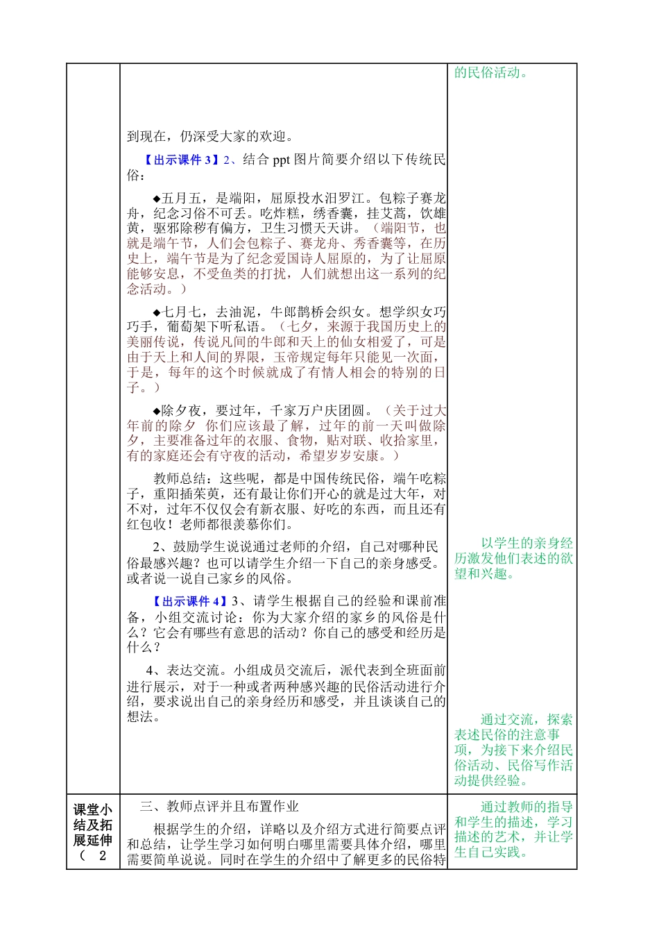 部编版语文六年级下册教案-习作：家乡的风俗教案.docx_第2页