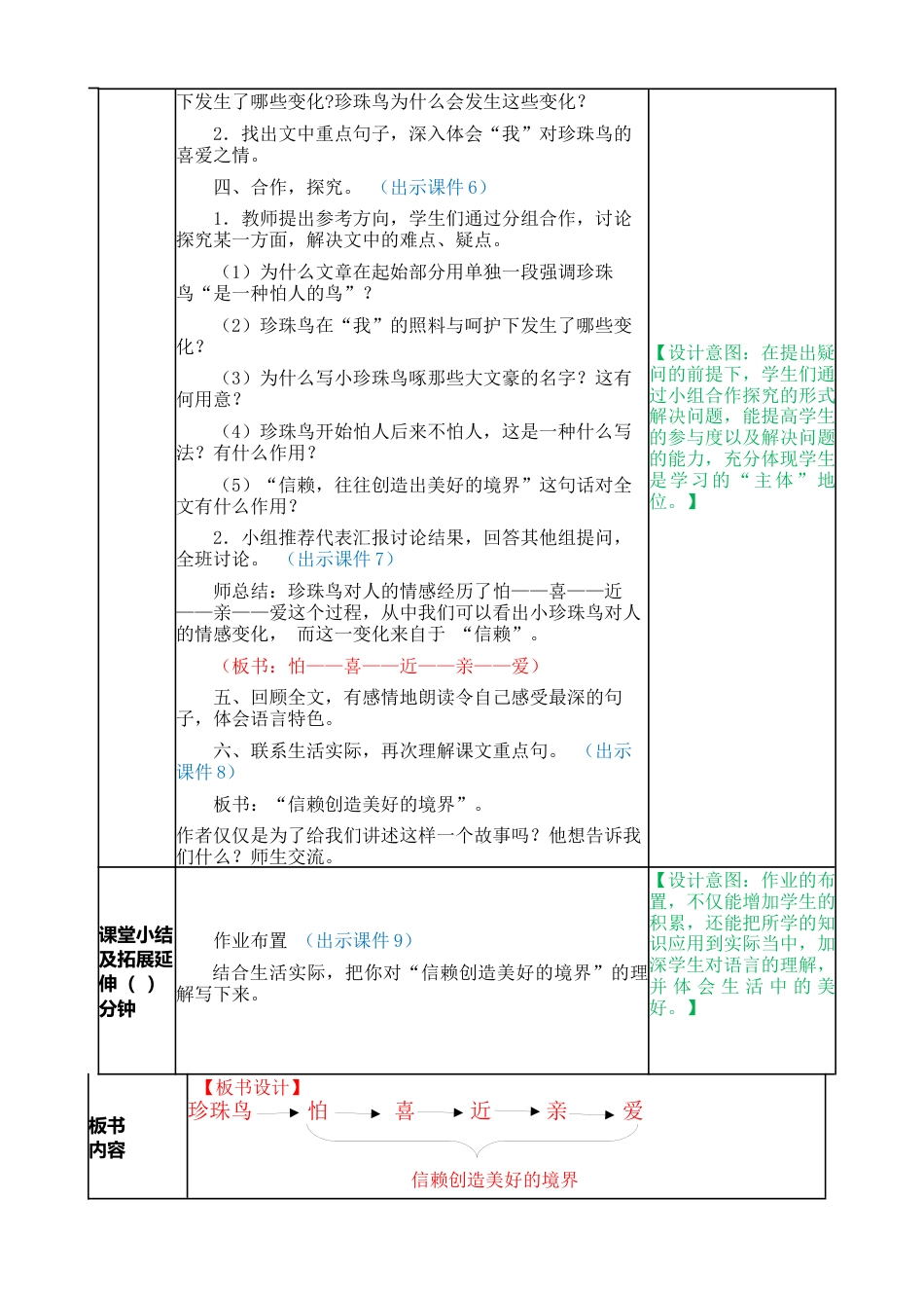 部编版语文五年级上册-4 珍珠鸟 教案.docx_第2页