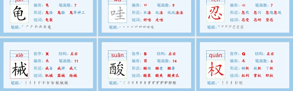 部编版语文五年级上-（生字课件）18.慈母情深.pptx