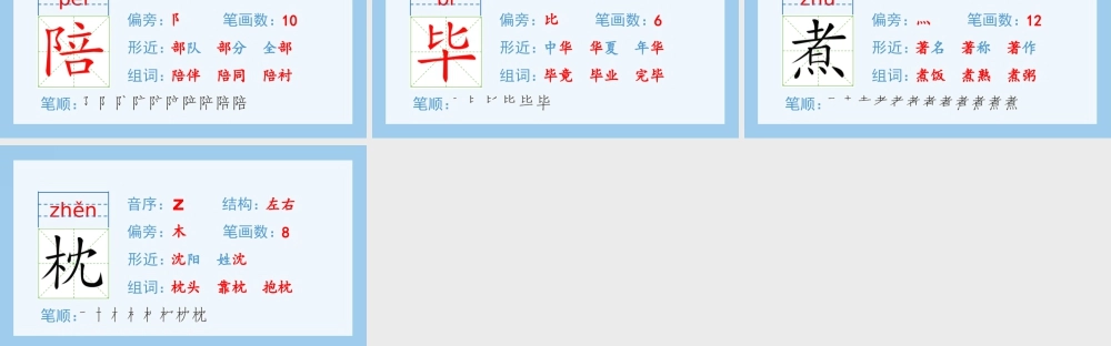 部编版语文五年级上-（生字课件）19.父爱之舟.pptx