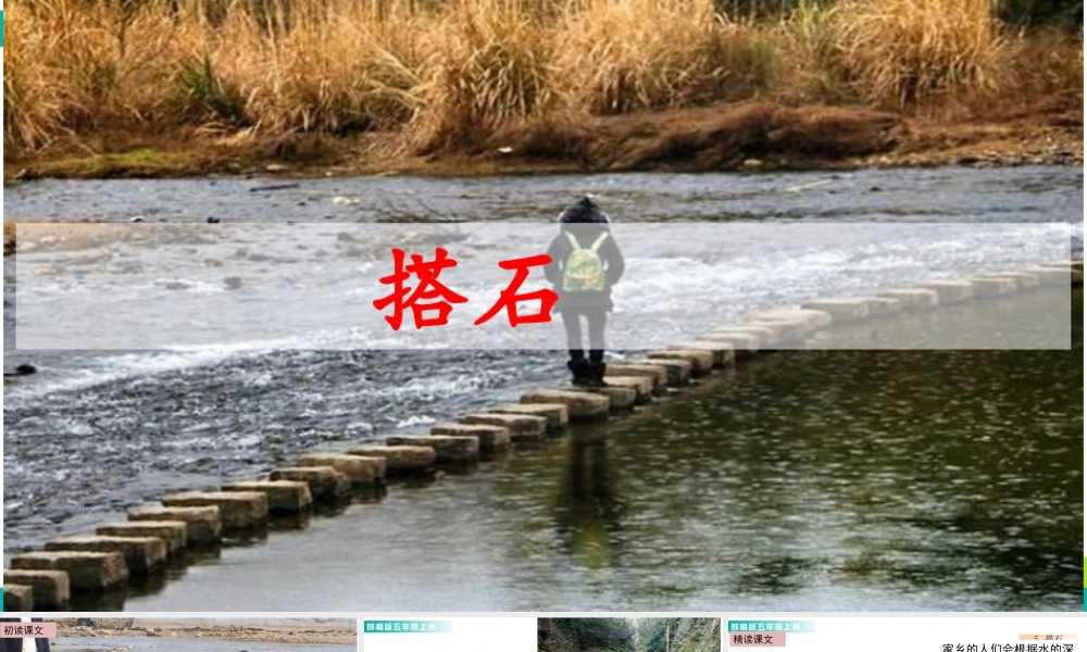 部编版语文五年级上-5 搭石 课件.pptx