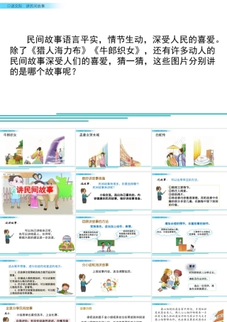 部编版语文五年级上-口语交际：讲民间故事.pptx