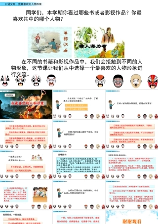 部编版语文五年级上-口语交际：我最喜欢的人物形象.pptx