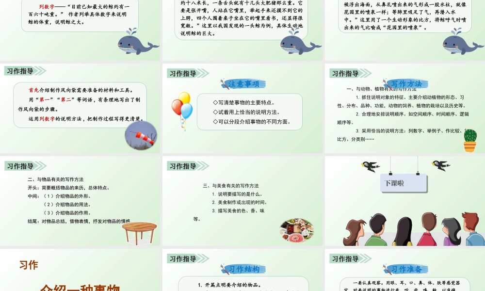 部编版语文五年级上-习作五   介绍一种事物.ppt