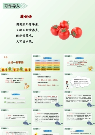 部编版语文五年级上-习作五   介绍一种事物.ppt