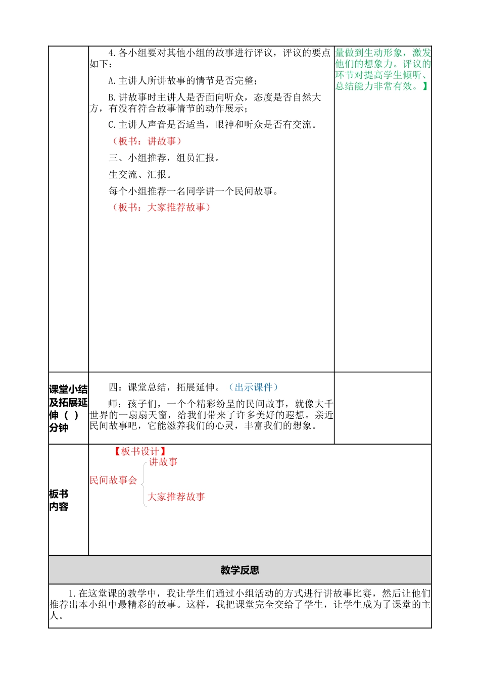 部编版语文五年级上册-口语交际：讲民间故事 教案.docx_第2页