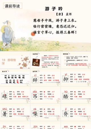 部编版语文五年级上-（上课课件）18.慈母情深.pptx