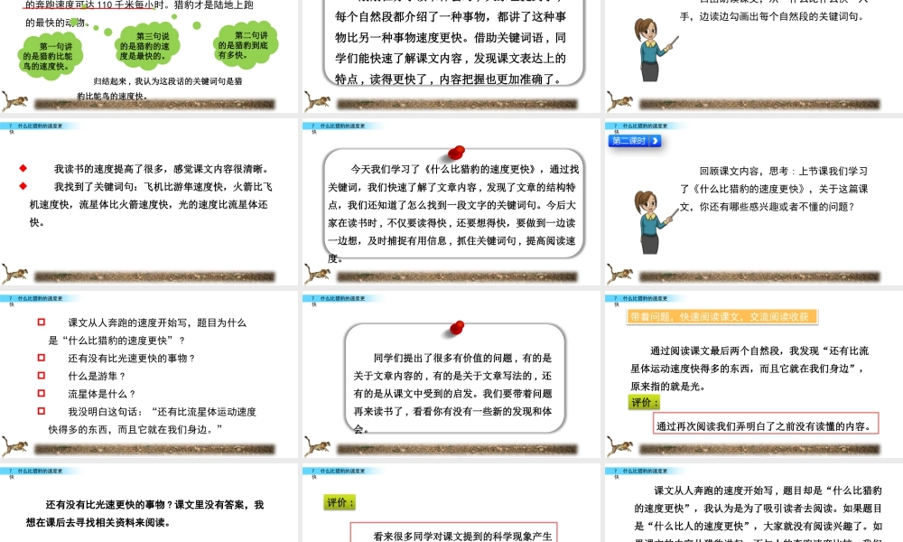 部编版语文五年级上-7 什么比猎豹的速度更快.pptx