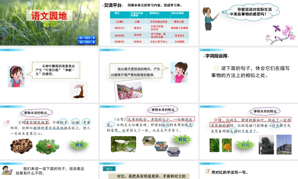 部编版语文五年级上-语文园地.pptx