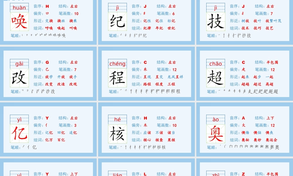 2025统编版四年级上册（生字课件）7.呼风唤雨的世纪.pptx