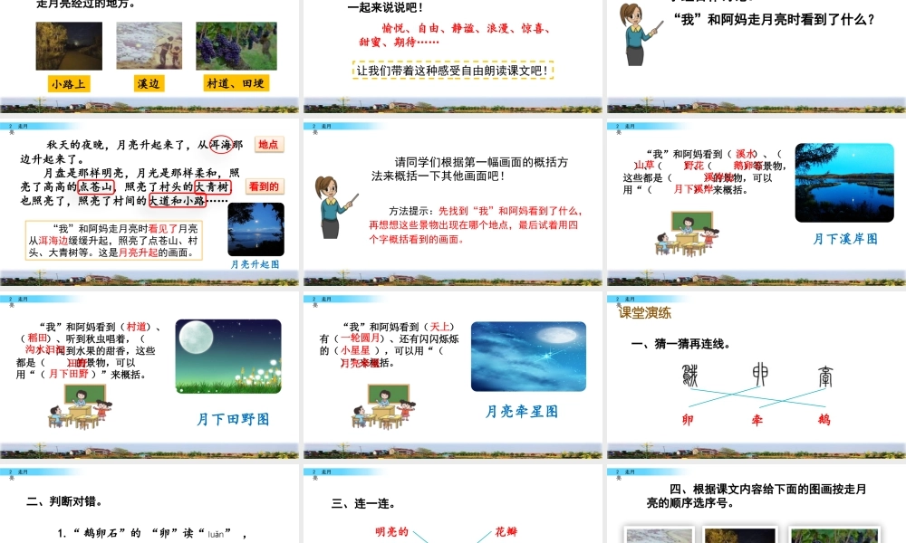 2025统编版四年级上册2 走月亮.pptx