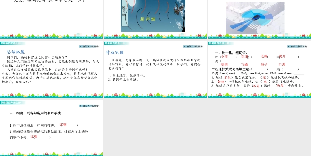 2025统编版四年级上册6 夜间飞行的秘密 课件.pptx