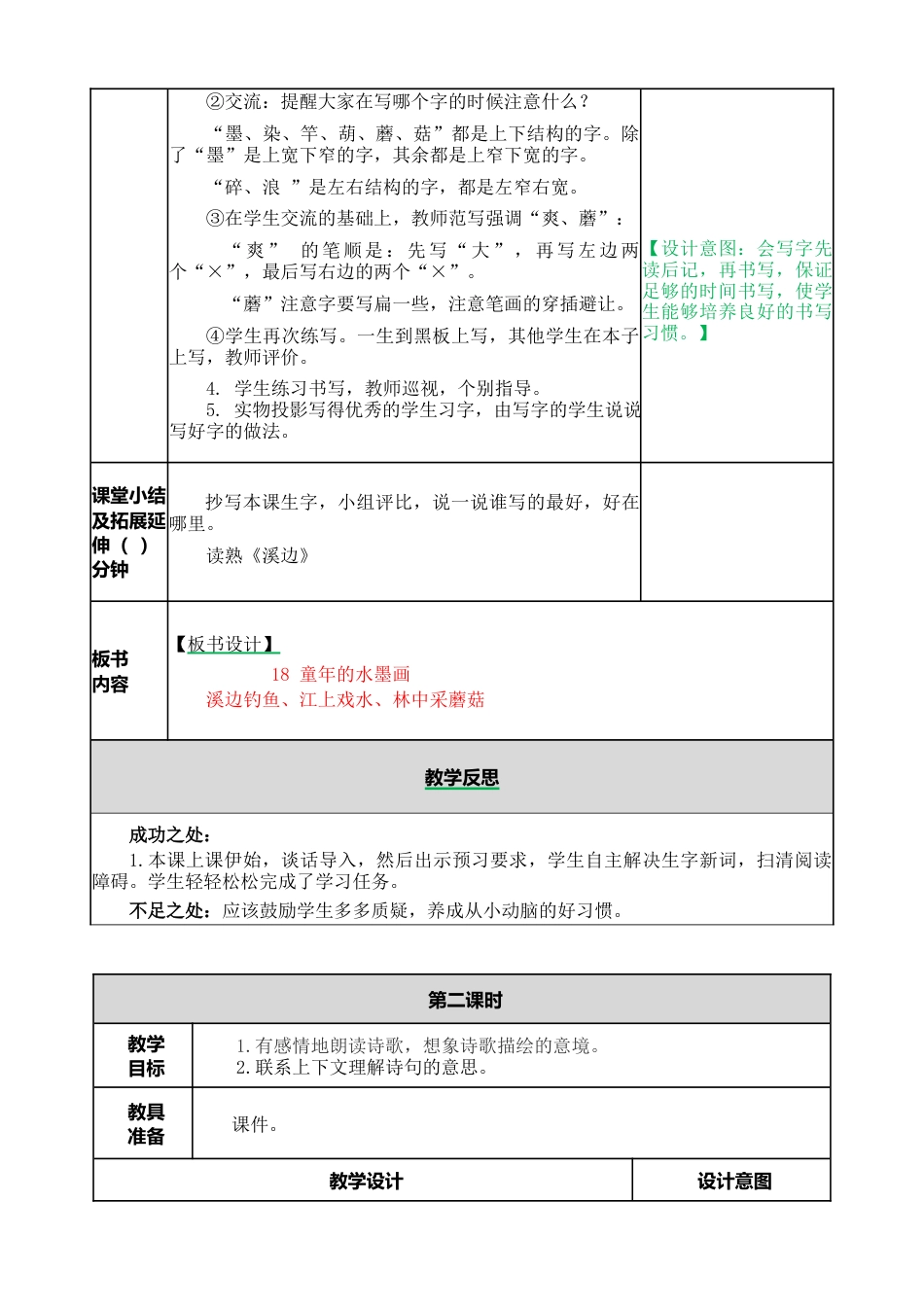 语文三年级下册-18 童年的水墨画教案.docx_第3页