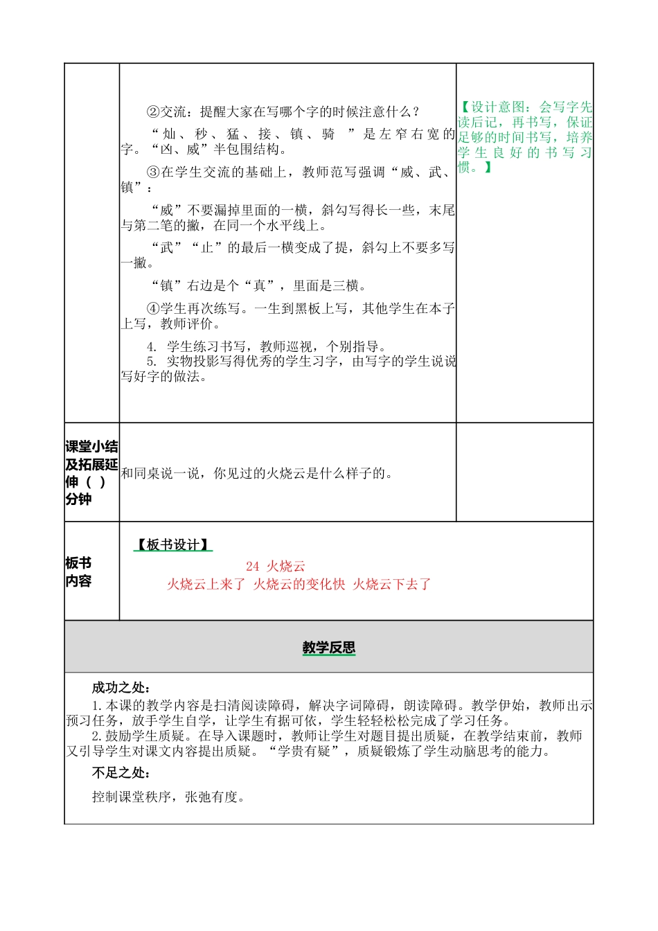 语文三年级下册-24 火烧云教案.docx_第3页