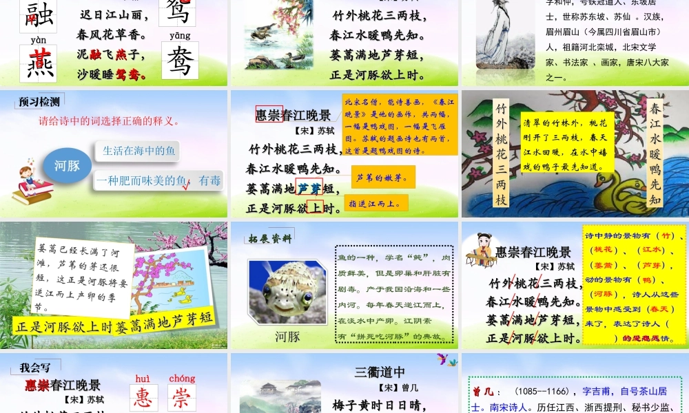 三年级上册语文课件（精品·课堂教学课件）1 古诗三首.ppt