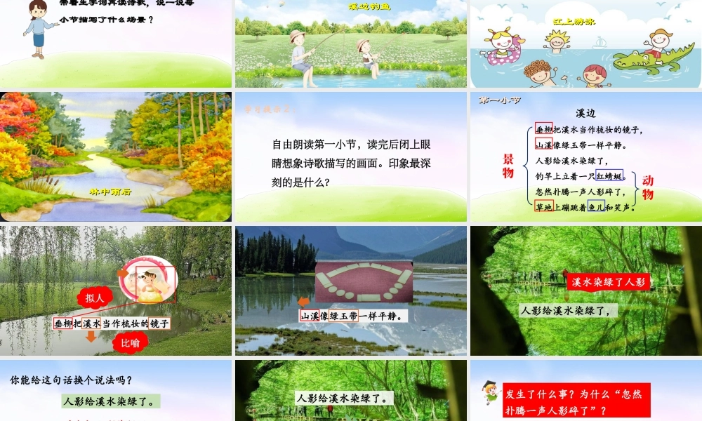 三年级上册语文课件（精品·课堂教学课件）18 童年的水墨画.ppt