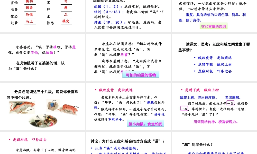 三年级上册语文课件（精品·课堂教学课件）27《漏》.ppt