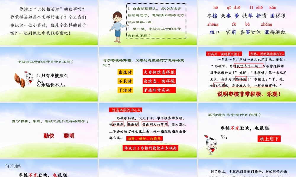 三年级上册语文课件（精品·课堂教学课件）28 枣核.ppt