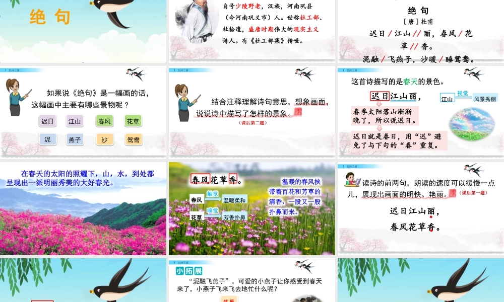 三年级上册语文课件1 古诗三首.pptx