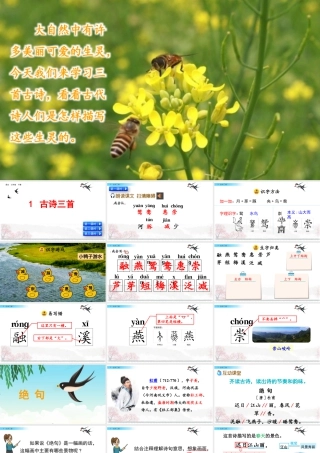 三年级上册语文课件1 古诗三首.pptx