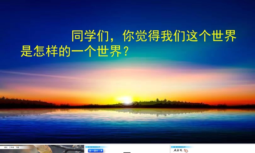 三年级上册语文课件22 我们奇妙的世界.pptx