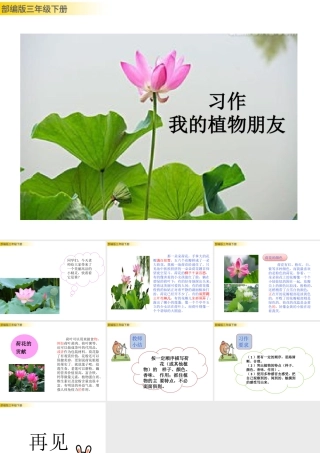 三年级上册语文课件习作：我的植物朋友.pptx