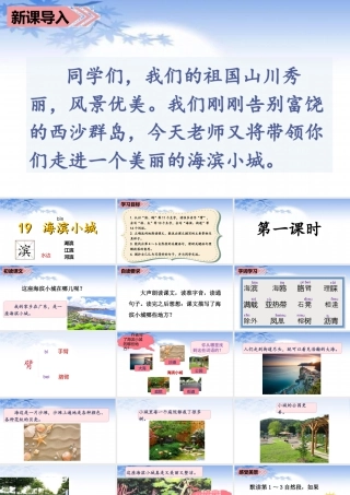 语文三年级上册-课时（教学课件）19.海滨小城.ppt