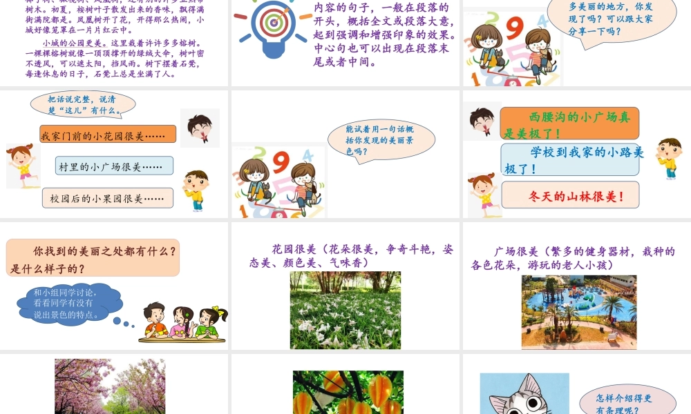 语文三年级上册-课时（教学课件）习作    这儿真美.pptx