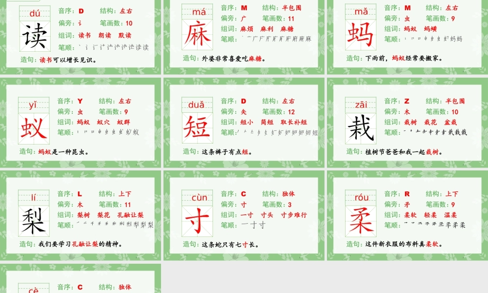 语文三年级上册-课时（生字课件）22.读不完的大书.pptx